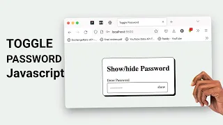 How to Your Password Toggle with Javascript Javascript projects for beginners
