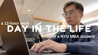 a 12-hour day in the life of a NYU MBA student living his dream