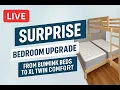 Download Lagu LIVE: Surprise Bedroom Upgrade – From Bunk Beds to XL Twin Comfort! 🛏️🎉