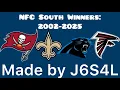 All of the NFC South Winners 2002-2025