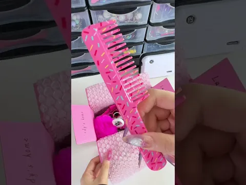 ASMR Packing Order #671500 📦 Bling bling white & hot pink! 💖✨ Who wouldn’t love this keychain set? 😍