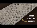 Macrame Table Runner Tutorial Easy Method For Double Half Hitch Knot DIY Boho Decor