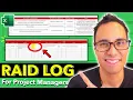 RAID Log in Project Management FREE Risk Register Template Included