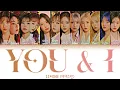 Download Lagu IZ*ONE (아이즈원) – YOU \u0026 I Lyrics (Color Coded Han/Rom/Eng)