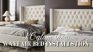 Wayfair queen size tufted bed bed installation