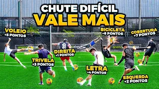 O CHUTE MAIS DIFÍCIL VALE MAIS!! *TEVE MUITO GOLAÇO INACREDITÁVEL 😱