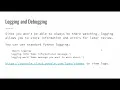 CS1520 Lecture 14 Using Python and Cloud Logging in your Google App Engine Application