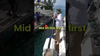 Docking A Sailboat Like a Pro! #shorts