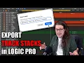 Exporting Track Stacks in Logic Pro
