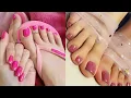Top 20 toe nail colors designs ideas Latest top trending toe nail pedicure designs collection 2024