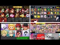 Evolution of Characters Selection Screen Super Smash Bros