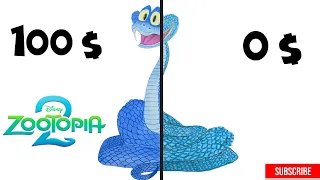 Drawing Gary De' Snake 🐍 0$ VS 100$ Zootopia 2
