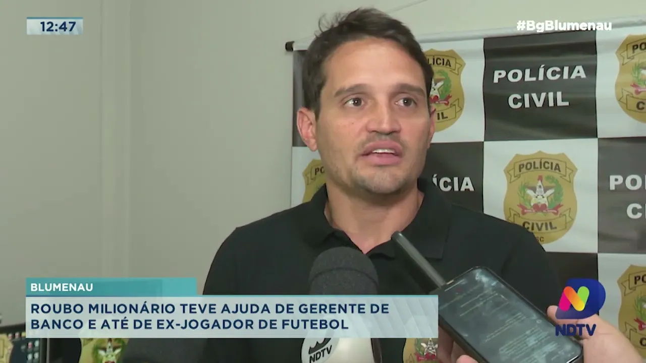 Roubo milionário em Blumenau teve ajuda de gerente de banco e até de ex-jogador de futebol