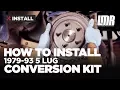 Fox Body Mustang 5 Lug Conversion Kit Install Five Lug Swap