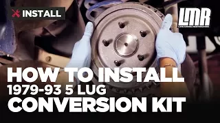 Fox Body Mustang 5 Lug Conversion Kit Install Five Lug Swap