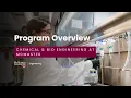 Program Overview Chemical Bio Engineering at McMaster