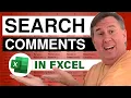 Excel Comment Search Search in Cell Comments in Excel - Episode 2103
