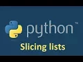 Slicing lists in python tutorial part 7 python Programming in Urdu Hindi