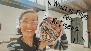 How to make a new fabric with scraps, embroidery and applications Crazy Technique