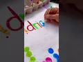 Rainbow writing name recognition literacy activity