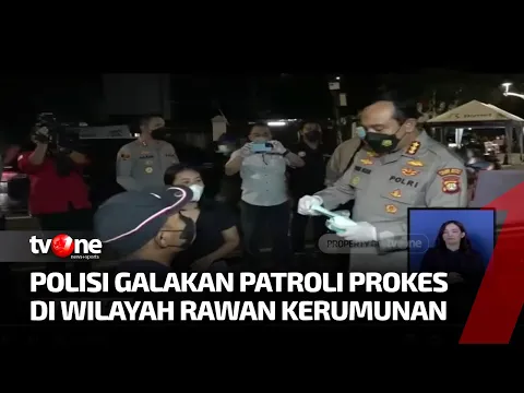Covid-19 Kembali Meningkat, Polisi Lakukan Patroli Protokol Kesehatan di Jakarta | Kabar Pagi tvOne