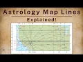 Astrology Map Lines Explained - Angle Lines Parans and Local Space Lines in Astrocartography