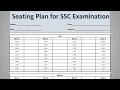 Create Exam Seating Arrangement in MS Excel Creating Seating Plan for Exam in Microsoft Excel