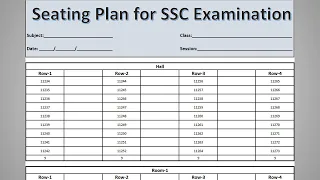 Create Exam Seating Arrangement in MS Excel Creating Seating Plan for Exam in Microsoft Excel