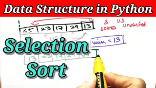Selection Sort in Python Selection Sort Algorithm Python Tutorials
