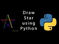 Let s Draw star using python