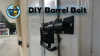 DIY Barrel Bolt Lock How to Fabricate a Barrel Bolt Lock
