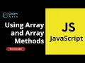 25 Array and Array Methods JavaScript Tutorial for Beginners Web Development Lecture 25