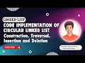 Circular Linked List Code Implementation Linked List Half Moon Coder