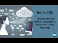 Text to SQL Transform human natural language to structured query using Large Language Models
