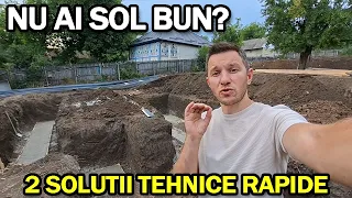 Ce faci dacă nu dai de sol bun pentru fundația casei? 2 soluții tehnice din șantier!