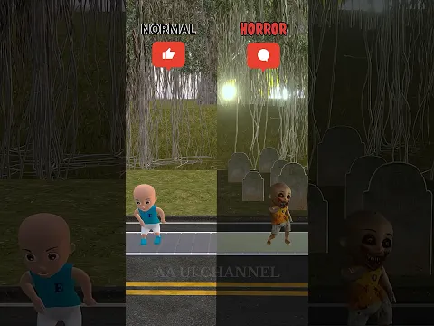 Upin Ipin Haaland Normal vs Horror ‼️😱