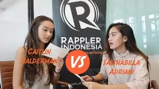 jawab cepat bareng cast surat cinta untuk starla caitlin halderman vs salshabilla adriani