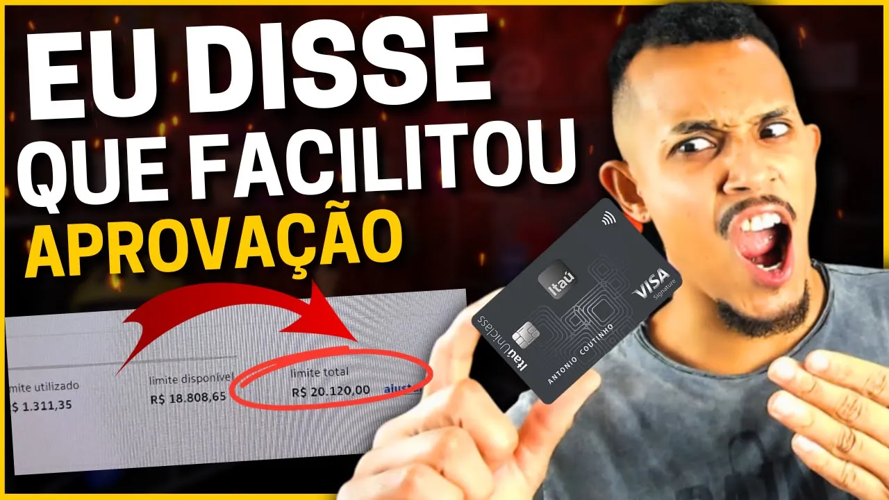 ????ATENÇÃO!!! APROVADO R$ 20 MIL DE LIMITE E SEM COMPROVAR RENDA NO ITAU UNICLASS