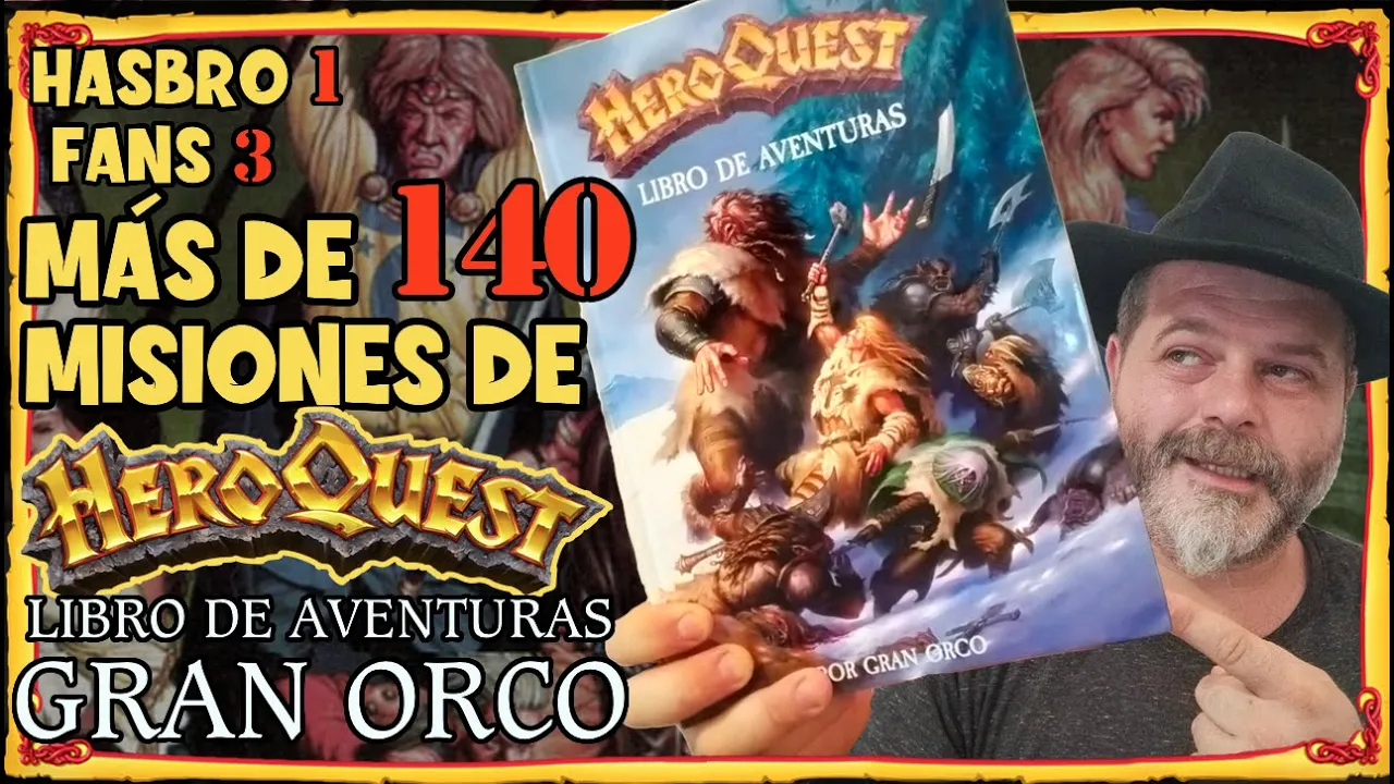 HEROQUEST  140 misiones con EL LIBRO DE GRAN ORCO