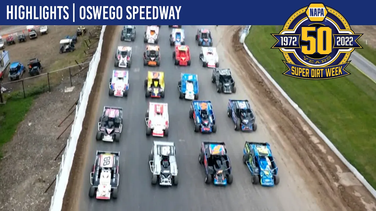 Super DIRTcar Series Big Block Modifieds Oswego Speedway October 9, 2022 | HIGHLIGHTS