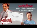 Webflow 3D Rotation on Hover American Psycho Business Card