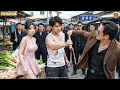 Poor Husband Takes Wife to Market Thugs Force Him to Kneel Hidden War God Beats Them All