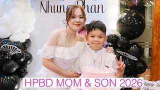 Vlog#: KHOẢNH KHẮC HPBD MOM & SON 🎂