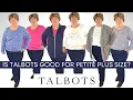 FIRST EVER Talbots Fall 2022 Try-on Haul Can a Petite Plus Size Woman Fit into Talbots Clothes