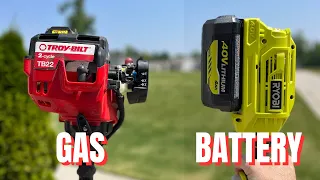 Gas Powered or Battery Operated String Trimmer