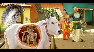 जब इंद्रदेव से छुपकर गाय के गर्भ में जा छुपे कृष्णा @saibaba3350