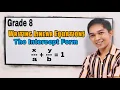 Writing Linear Equation The Intercept Form
