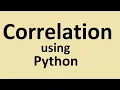 Finding correlations in data using Python