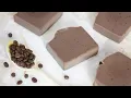 Homemade coffee soap Luxurious natural coffee cocoa soap recipe