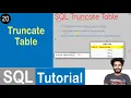 Truncate Table Statement in SQL SQL Tutorial